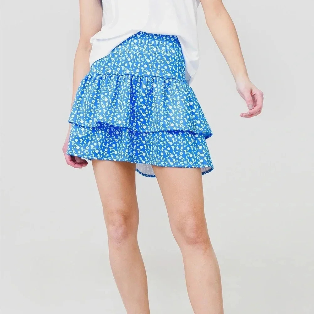 NWT Addison Bay courtside floral Juniper skirt